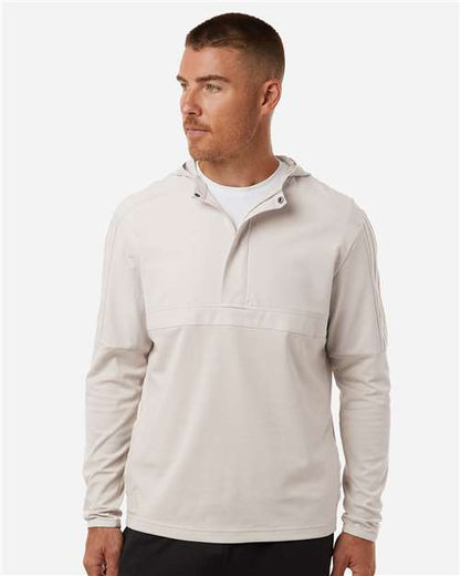 Adidas A607 Men's Half-Zip Hooded Anorak - Front view