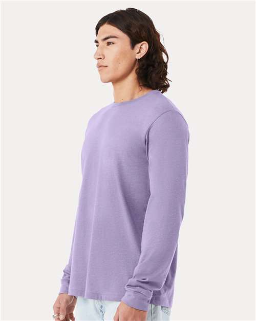 BELLA  CANVAS 3501CVC Heather CVC Long Sleeve Tee - Side view
