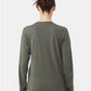 BELLA  CANVAS 3501CVC Heather CVC Long Sleeve Tee - Back view