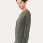 BELLA  CANVAS 3501CVC Heather CVC Long Sleeve Tee - Side view