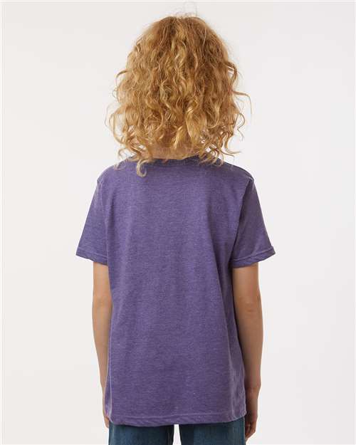 Tultex 235 Youth Fine Jersey T-Shirt - Back view