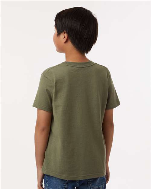 Tultex 235 Youth Fine Jersey T-Shirt - Back view