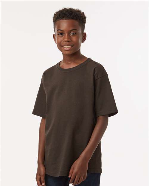 M&O 4850 Youth Gold Soft Touch T-Shirt - Front view
