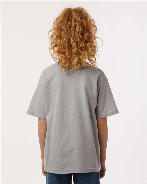 M&O 4850 Youth Gold Soft Touch T-Shirt - Back view