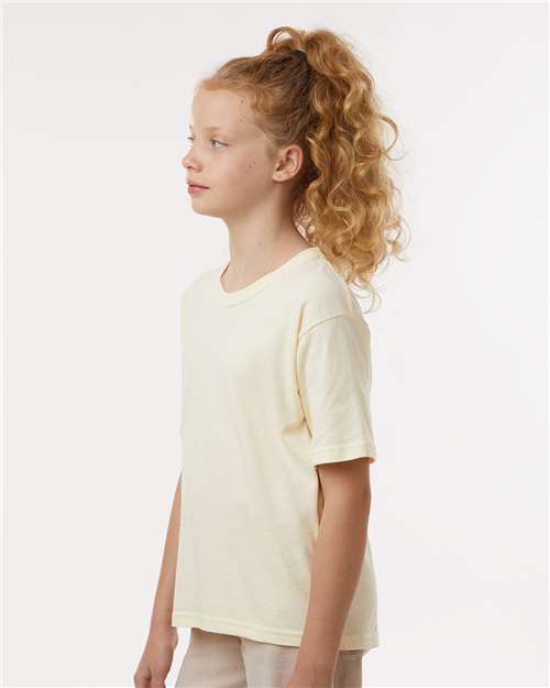 M&O 4850 Youth Gold Soft Touch T-Shirt - Side view