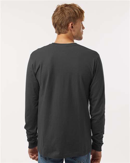 Tultex 202LS Unisex Fine Jersey Long Sleeve T-Shirt - Back view