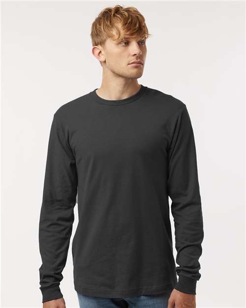 Tultex 202LS Unisex Fine Jersey Long Sleeve T-Shirt - Front view