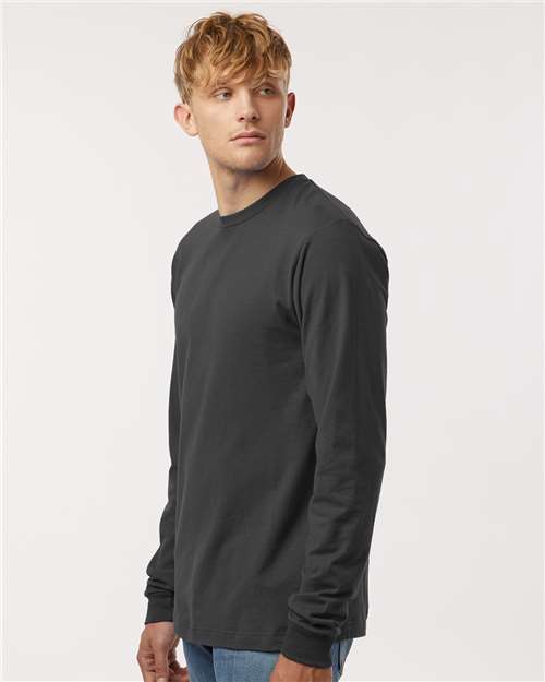 Tultex 202LS Unisex Fine Jersey Long Sleeve T-Shirt - Side view