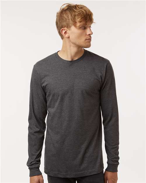 Tultex 202LS Unisex Fine Jersey Long Sleeve T-Shirt - Front view