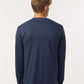 Tultex 202LS Unisex Fine Jersey Long Sleeve T-Shirt - Back view