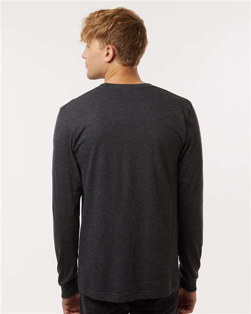 Tultex 202LS Unisex Fine Jersey Long Sleeve T-Shirt - Back view