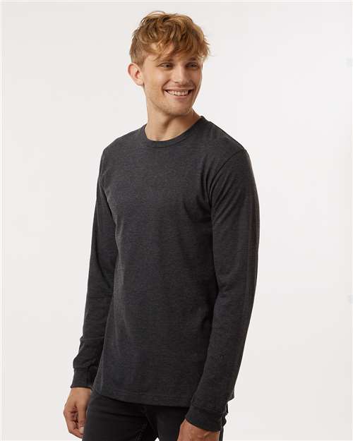Tultex 202LS Unisex Fine Jersey Long Sleeve T-Shirt - Side view