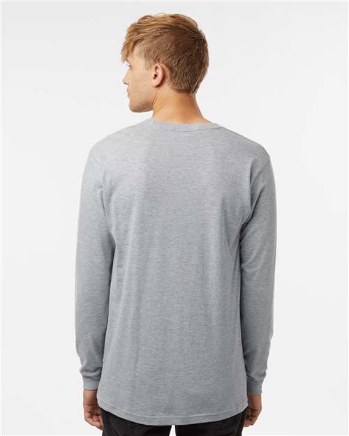 Tultex 202LS Unisex Fine Jersey Long Sleeve T-Shirt - Back view