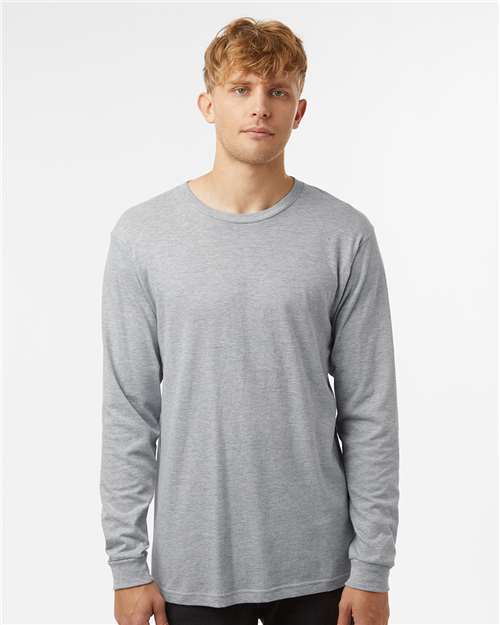 Tultex 202LS Unisex Fine Jersey Long Sleeve T-Shirt - Front view