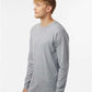 Tultex 202LS Unisex Fine Jersey Long Sleeve T-Shirt - Side view