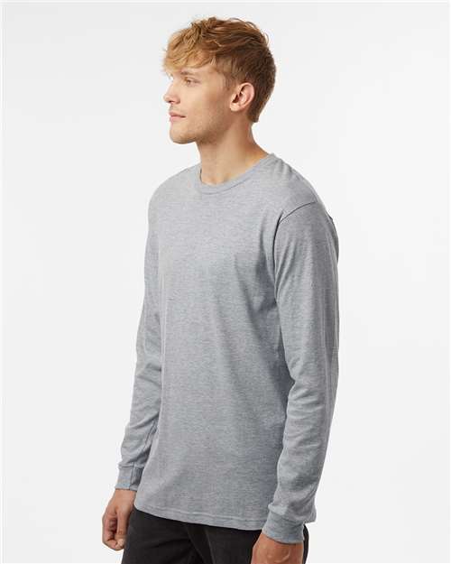 Tultex 202LS Unisex Fine Jersey Long Sleeve T-Shirt - Side view