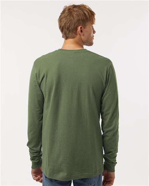 Tultex 202LS Unisex Fine Jersey Long Sleeve T-Shirt - Back view