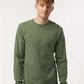 Tultex 202LS Unisex Fine Jersey Long Sleeve T-Shirt - Front view