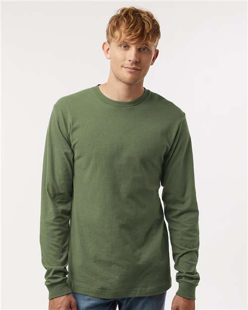 Tultex 202LS Unisex Fine Jersey Long Sleeve T-Shirt - Front view