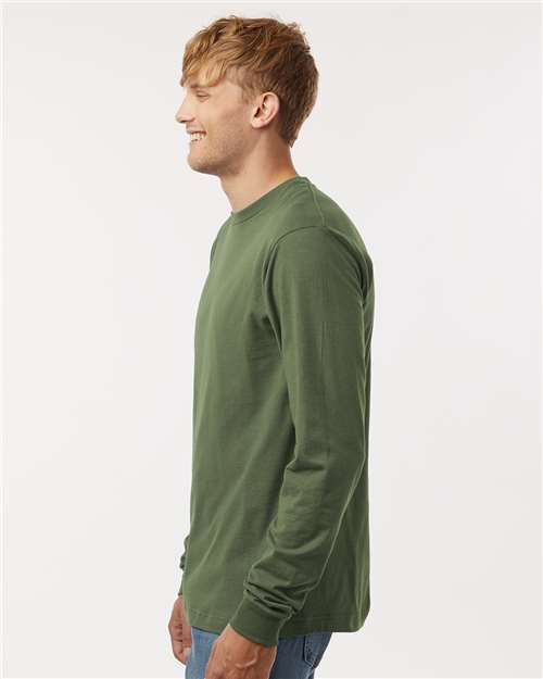 Tultex 202LS Unisex Fine Jersey Long Sleeve T-Shirt - Side view