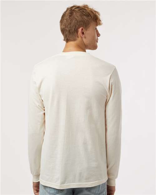 Tultex 202LS Unisex Fine Jersey Long Sleeve T-Shirt - Back view