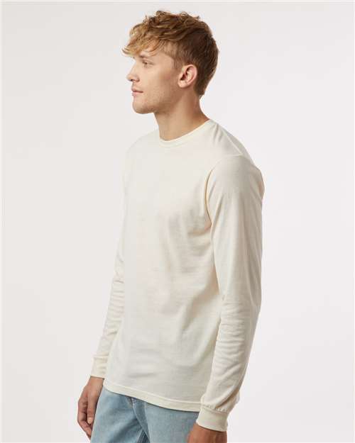 Tultex 202LS Unisex Fine Jersey Long Sleeve T-Shirt - Side view