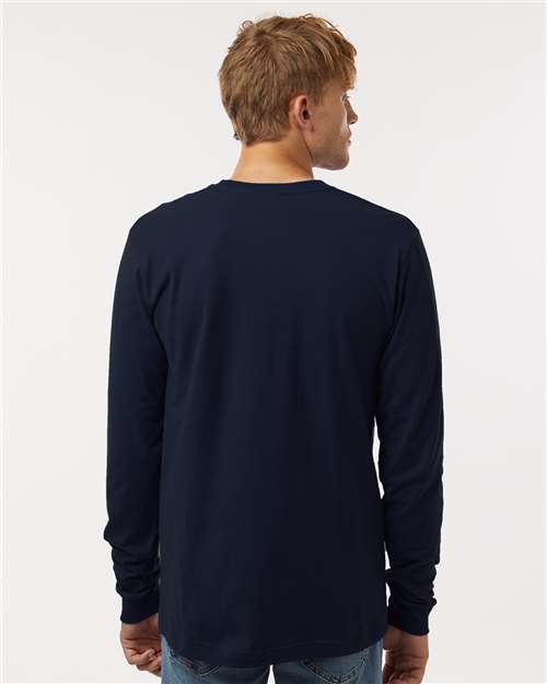 Tultex 202LS Unisex Fine Jersey Long Sleeve T-Shirt - Back view