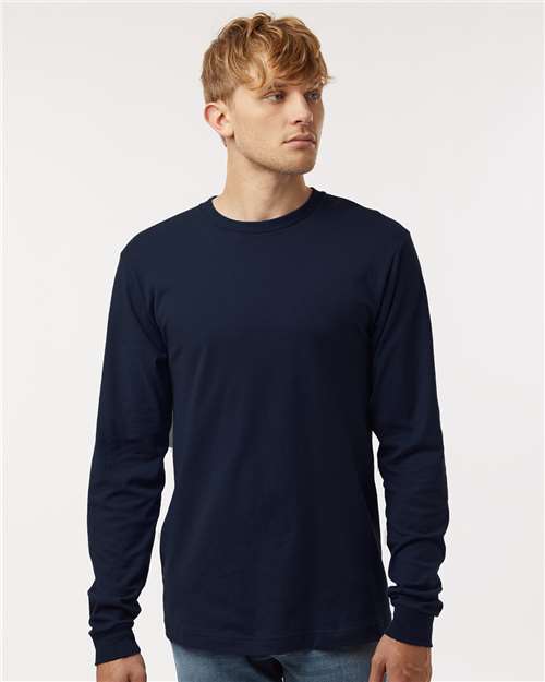 Tultex 202LS Unisex Fine Jersey Long Sleeve T-Shirt - Front view