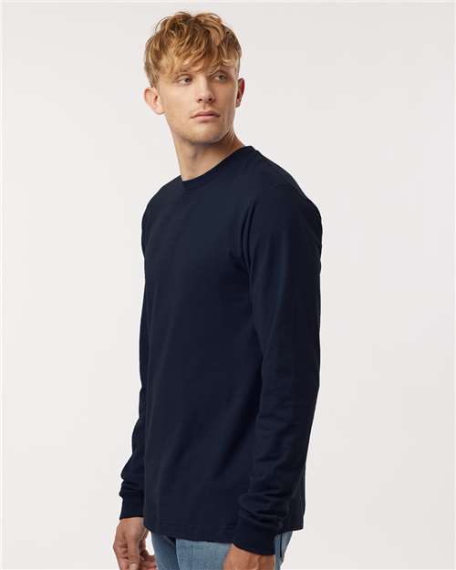 Tultex 202LS Unisex Fine Jersey Long Sleeve T-Shirt - Side view