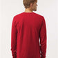 Tultex 202LS Unisex Fine Jersey Long Sleeve T-Shirt - Back view