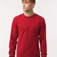 Tultex 202LS Unisex Fine Jersey Long Sleeve T-Shirt - Front view