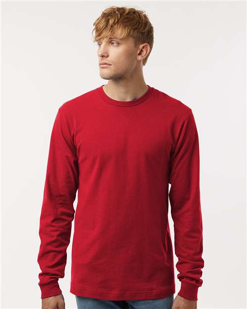 Tultex 202LS Unisex Fine Jersey Long Sleeve T-Shirt - Front view