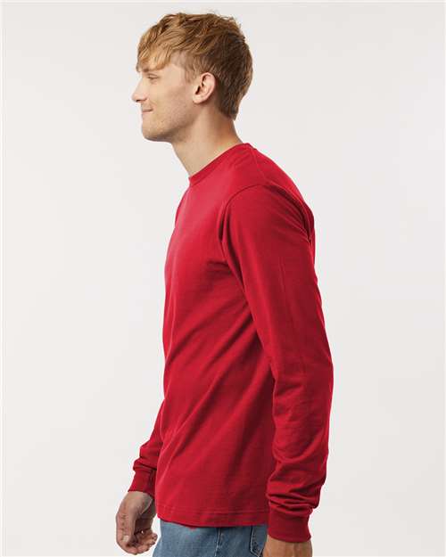 Tultex 202LS Unisex Fine Jersey Long Sleeve T-Shirt - Side view