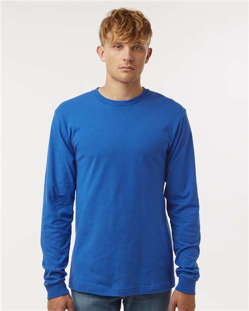Tultex 202LS Unisex Fine Jersey Long Sleeve T-Shirt - Front view