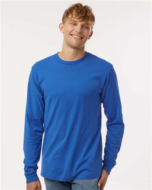 Tultex 202LS Unisex Fine Jersey Long Sleeve T-Shirt - Side view