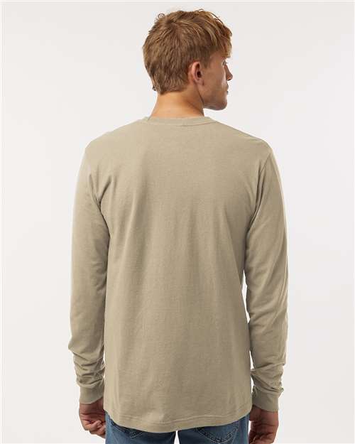 Tultex 202LS Unisex Fine Jersey Long Sleeve T-Shirt - Back view