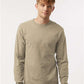 Tultex 202LS Unisex Fine Jersey Long Sleeve T-Shirt - Front view