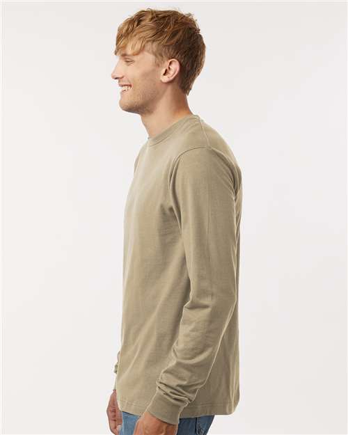 Tultex 202LS Unisex Fine Jersey Long Sleeve T-Shirt - Side view