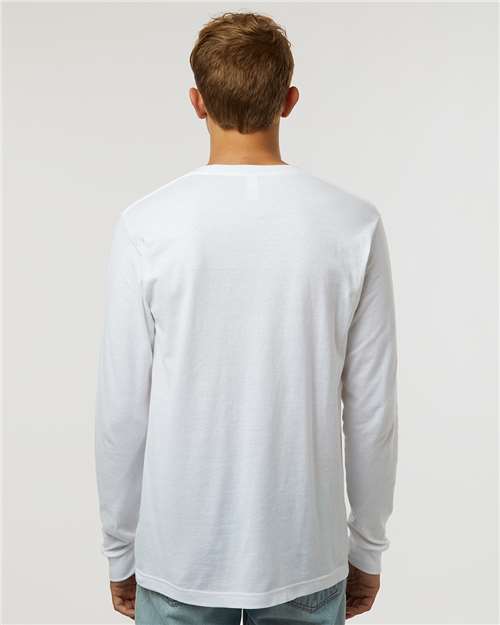 Tultex 202LS Unisex Fine Jersey Long Sleeve T-Shirt - Back view