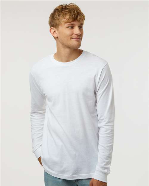 Tultex 202LS Unisex Fine Jersey Long Sleeve T-Shirt - Front view