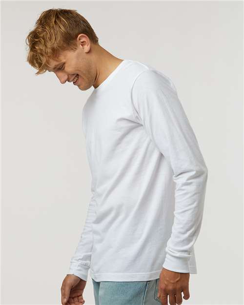 Tultex 202LS Unisex Fine Jersey Long Sleeve T-Shirt - Side view