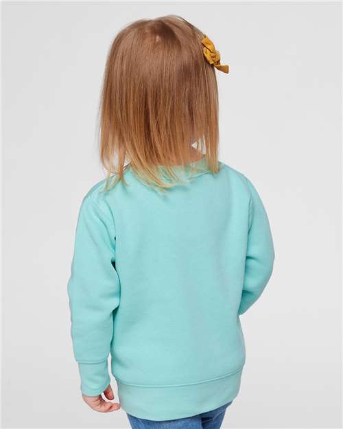 Rabbit Skins 3317 Toddler Fleece Crewneck Sweatshirt - Back view