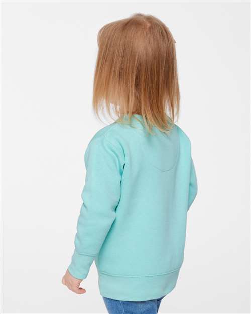 Rabbit Skins 3317 Toddler Fleece Crewneck Sweatshirt - Side view
