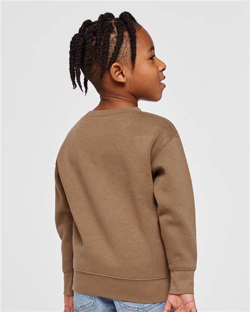Rabbit Skins 3317 Toddler Fleece Crewneck Sweatshirt - Back view