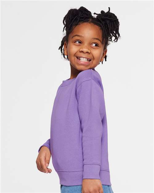 Rabbit Skins 3317 Toddler Fleece Crewneck Sweatshirt - Side view
