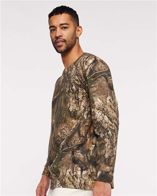 Code Five 3981 Unisex Realtree? Camo Long Sleeve Tee - Side view
