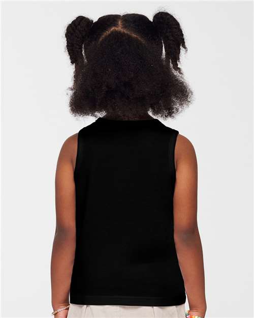 Rabbit Skins 3323 Toddler Fine Jersey Tank - Back view