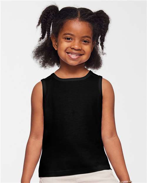 Rabbit Skins 3323 Toddler Fine Jersey Tank - Front view