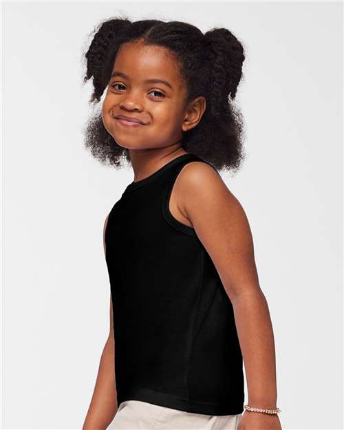 Rabbit Skins 3323 Toddler Fine Jersey Tank - Side view