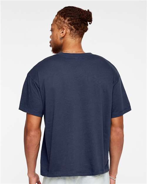 LAT 3520 Unisex Boxy Jersey Tee - Back view